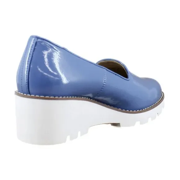 Vionic Willa Wedge Captains Blue Patent - Picture 7 of 8